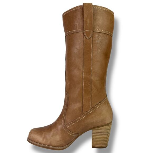 Timberland Earthkeepers Rudston Tall Western Riding Boots Brown Leather 5.5 - Picture 4 of 11